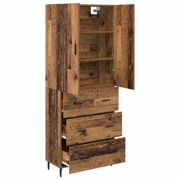 Highboard Altholz mit Schubladen