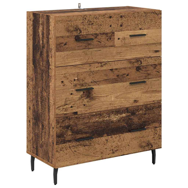 Highboard Altholz mit Schubladen