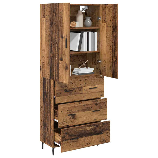Highboard Altholz mit Schubladen