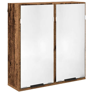 Badezimmerschrank Set Altholz Optik