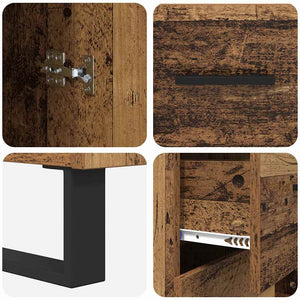 Highboard Altholz mit Schubladen 180 cm