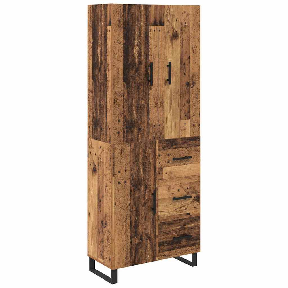 Highboard Altholz mit Schubladen 180 cm