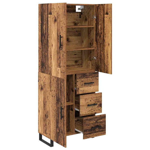 Highboard Altholz mit Schubladen 180 cm