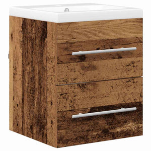 Waschbeckenschrank Braun mit Schubladen 42x39x52 cm