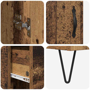 Highboard Altholz mit Schubladen