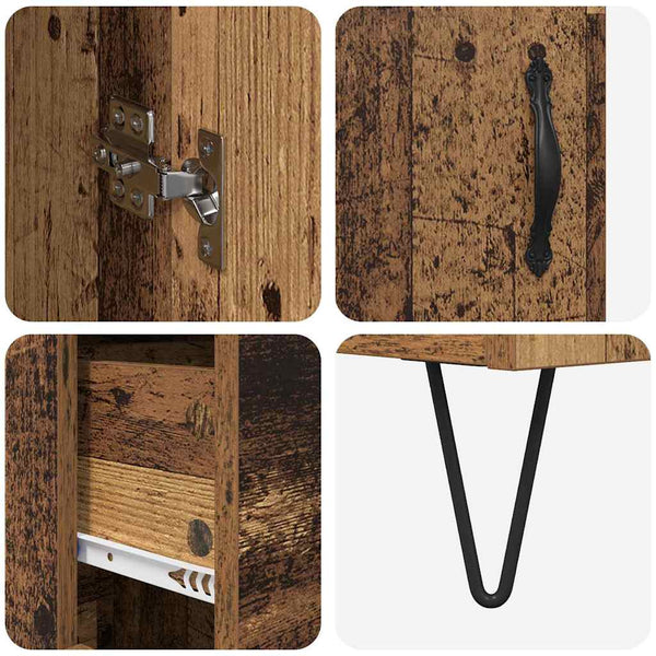 Highboard Altholz mit Schubladen
