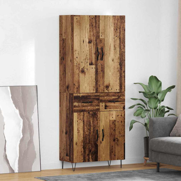 Highboard Altholz mit Schubladen