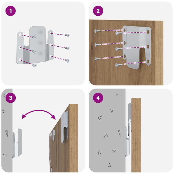 Kopfteil mit Schrank Artisan Eiche