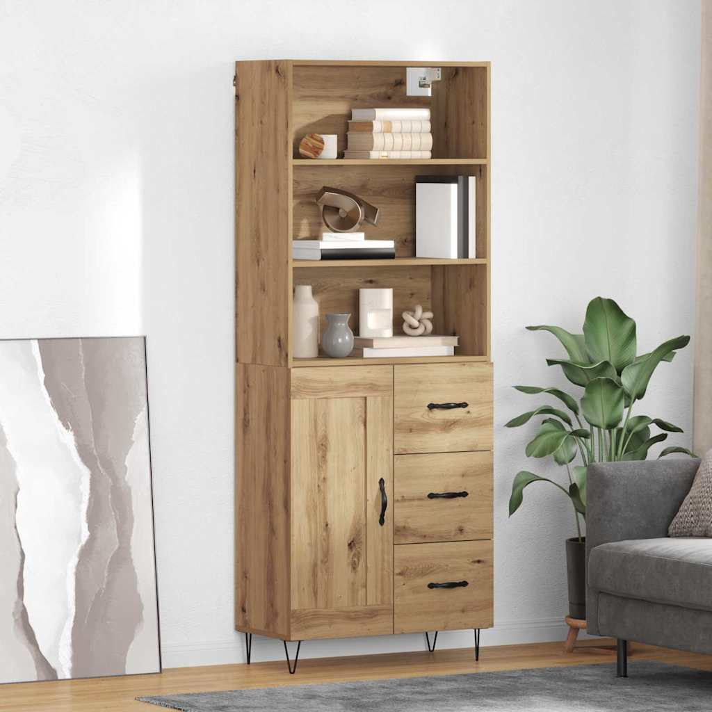 Highboard Artisan Eiche mit Schubladen