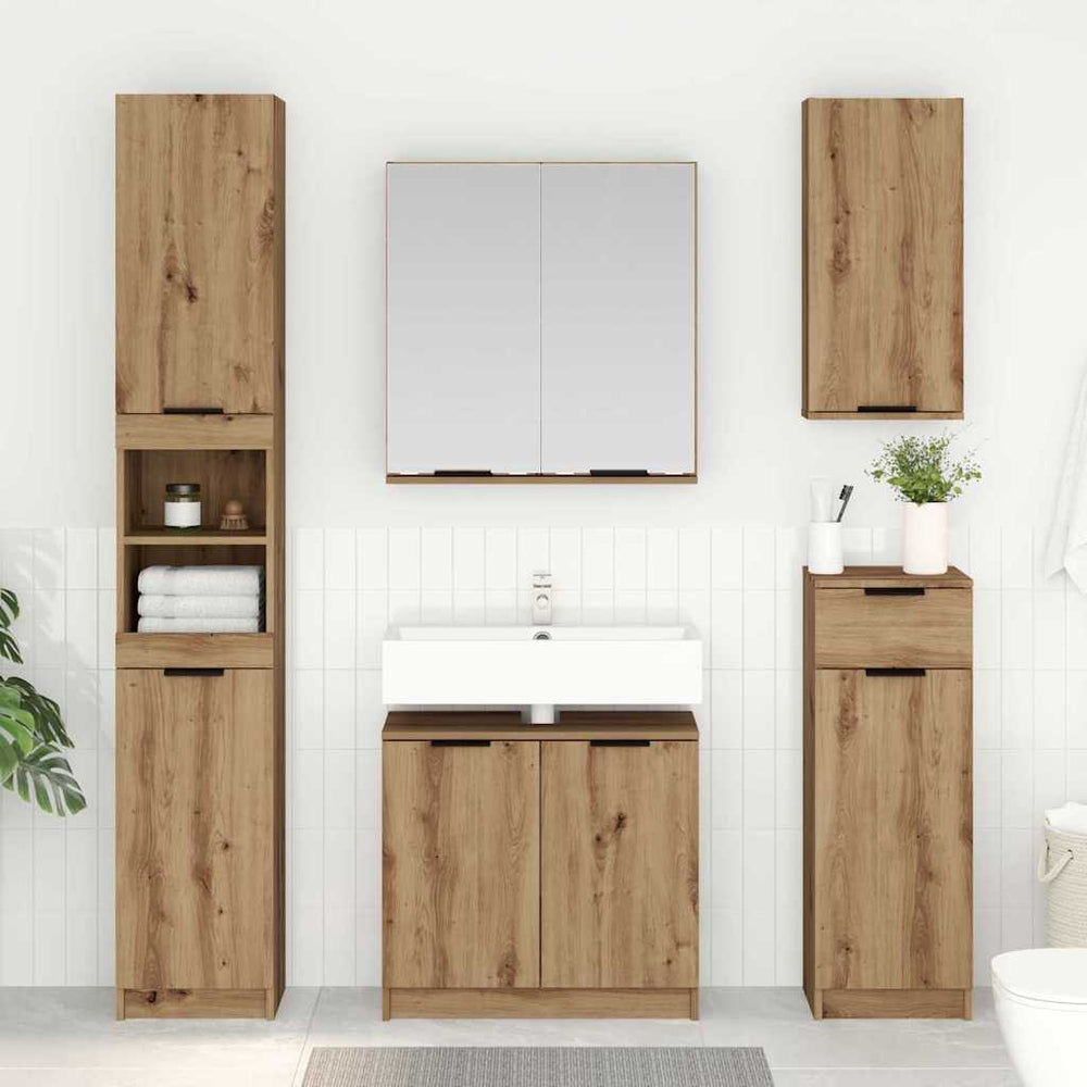 Badezimmerschrank Set Artisan Eiche 3-teilig
