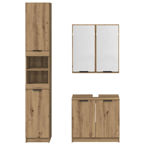 Badezimmerschrank Set Artisan Eiche 3-teilig