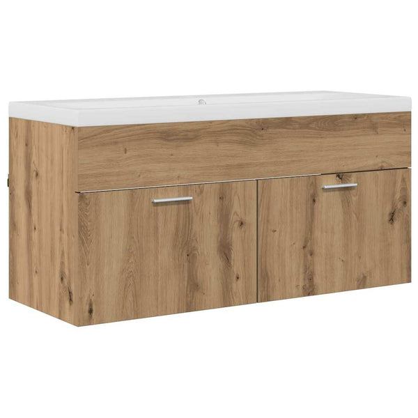 Wandmontierter Badezimmerschrank Artisan-Eiche 100 cm