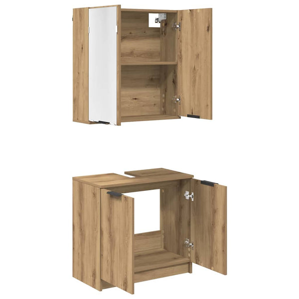 Badezimmerschrank Set Artisan Eiche