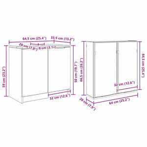 Badezimmerschrank Set Artisan Eiche