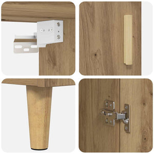 Highboard Artisan Eiche 69,5x34x180 cm