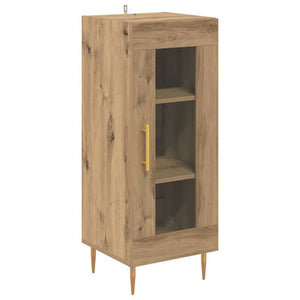 Highboard 2er-Set Artisan Eiche Glas