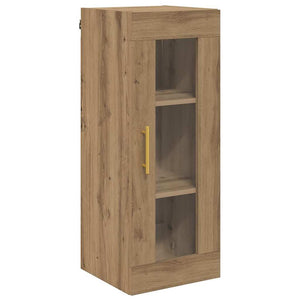 Highboard 2er-Set Artisan Eiche Glas