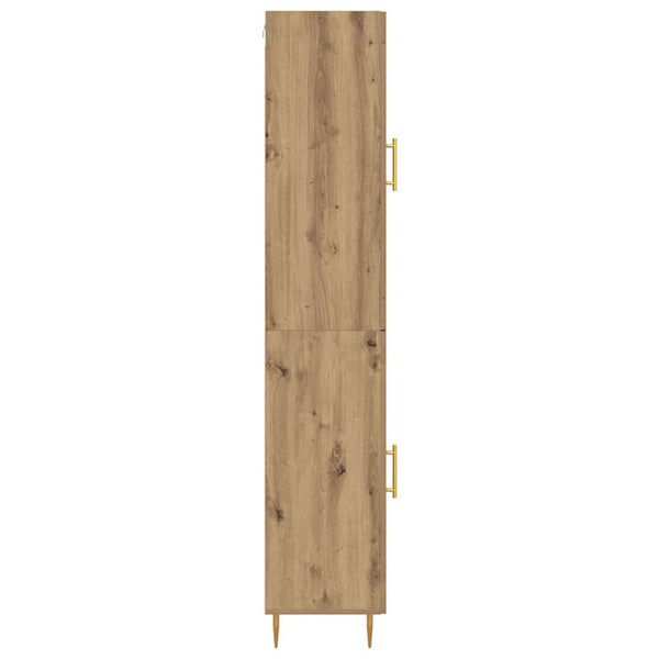 Highboard 2er-Set Artisan Eiche Glas