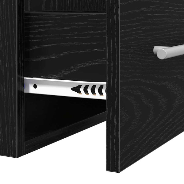 Waschbeckenschrank Schwarz Eiche 41x38,5x48cm