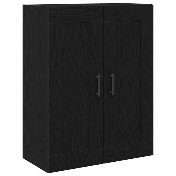 Highboard 2er Set Schwarz Eichenoptik