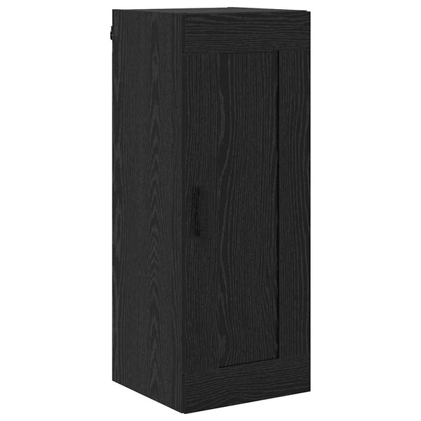 Highboard Schwarz Eichenoptik, 180 cm hoch
