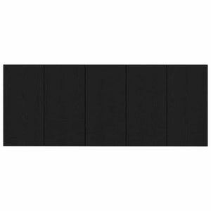Schwarzes Kopfteil mit Schrank, Eichen-Optik