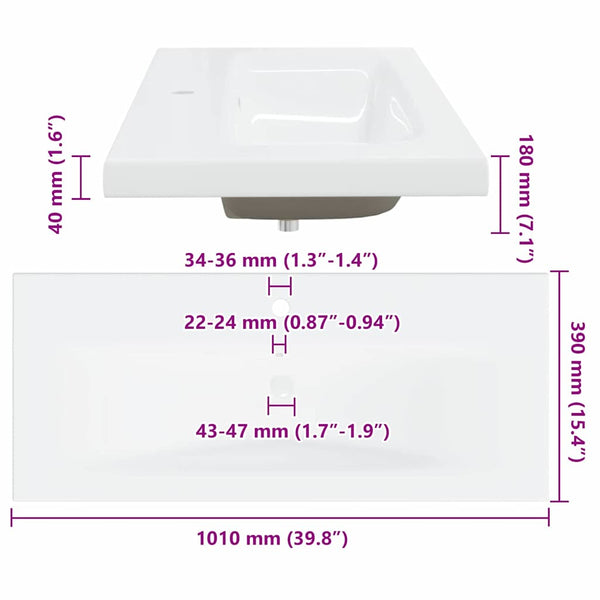 Schwarzer Badezimmerschrank Eichen-Optik 100cm