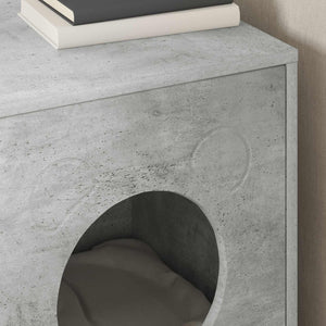 Katzenhaus Beton Optik 42,5x40x53cm