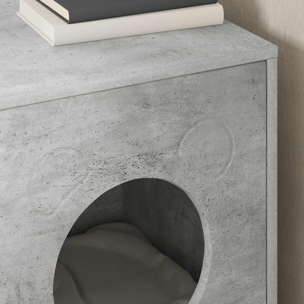Katzenhaus Beton Optik 42,5x40x53cm