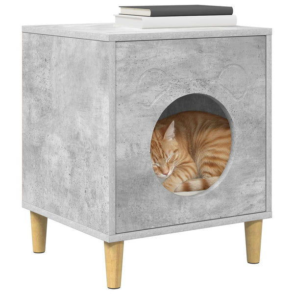 Katzenhaus Beton Optik 42,5x40x53cm