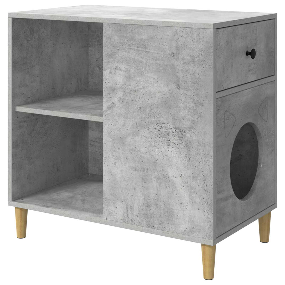 Katzenhaus Beton-Optik 72x42,5x70cm