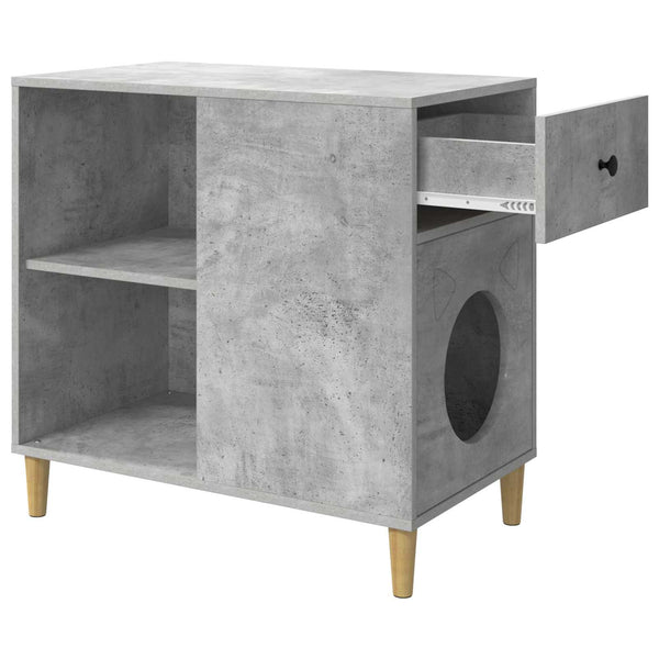 Katzenhaus Beton-Optik 72x42,5x70cm