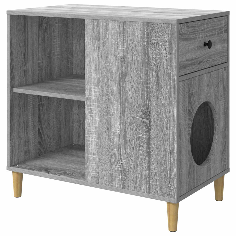 Katzenhaus Grau Sonoma 72x42,5x70cm