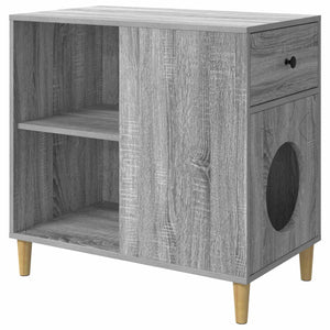 Katzenhaus Grau Sonoma 72x42,5x70cm