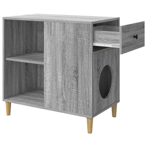 Katzenhaus Grau Sonoma 72x42,5x70cm