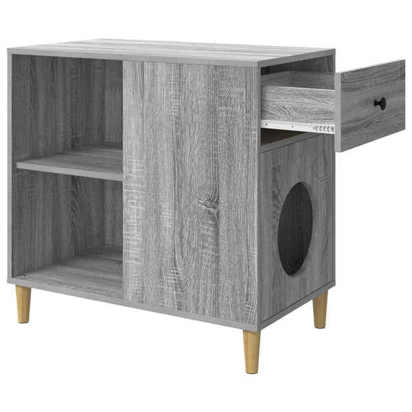Katzenhaus Grau Sonoma 72x42,5x70cm