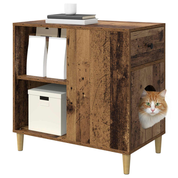 Katzenhaus Altholz 72x42,5x70cm