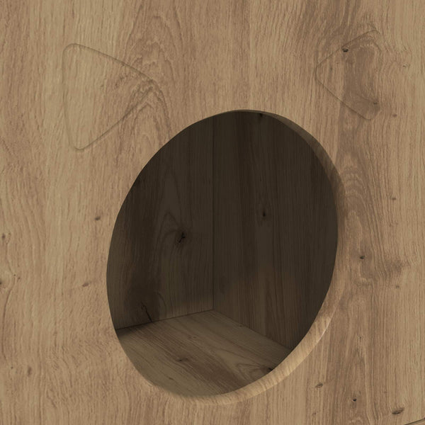Katzenhaus Eiche 72x42,5x70cm
