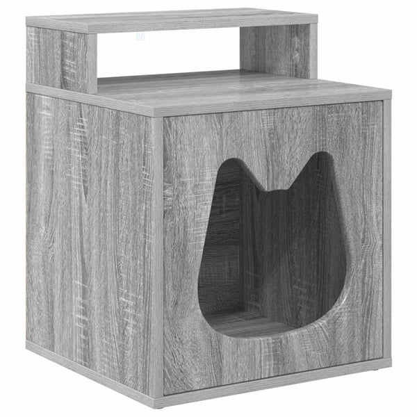 Katzenhaus Grau Sonoma 42,5x40x53,5cm