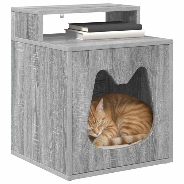 Katzenhaus Grau Sonoma 42,5x40x53,5cm