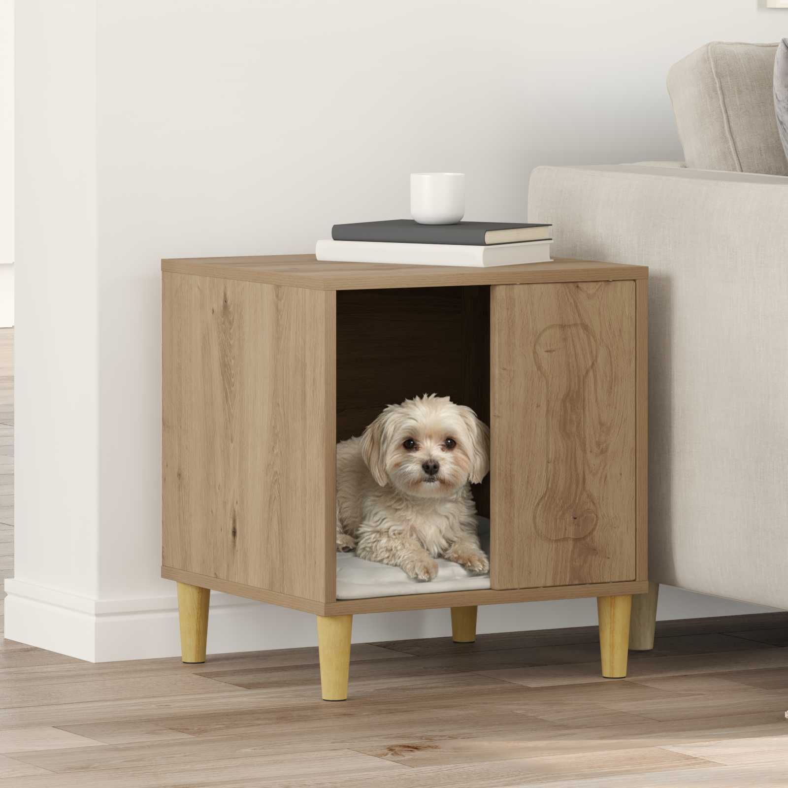 Hundehütte Eiche Optik 44x42x49cm