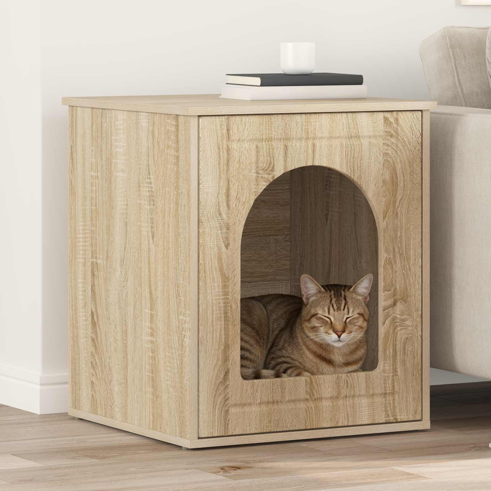 Katzenhaus Sonoma aus Holzwerkstoff