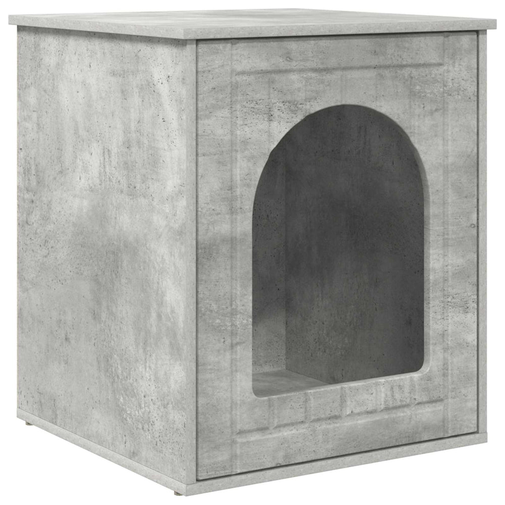 Katzenhaus Beton-Optik, 53x52x62cm