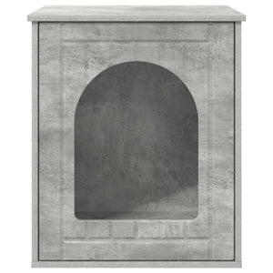 Katzenhaus Beton-Optik, 53x52x62cm