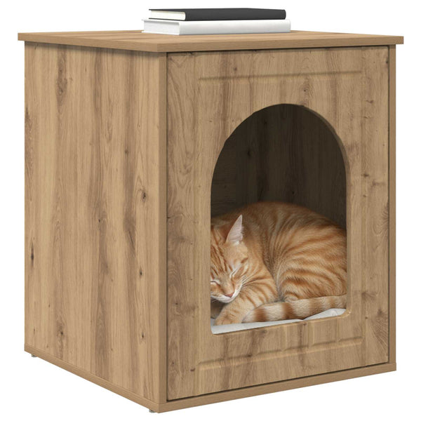 Katzenhaus Eiche Optik 53x52x62cm