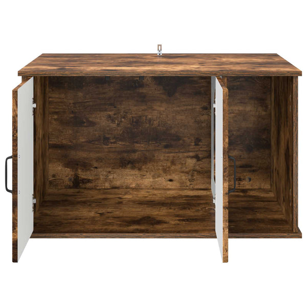 Katzenhaus Geräucherte Eiche 85cm