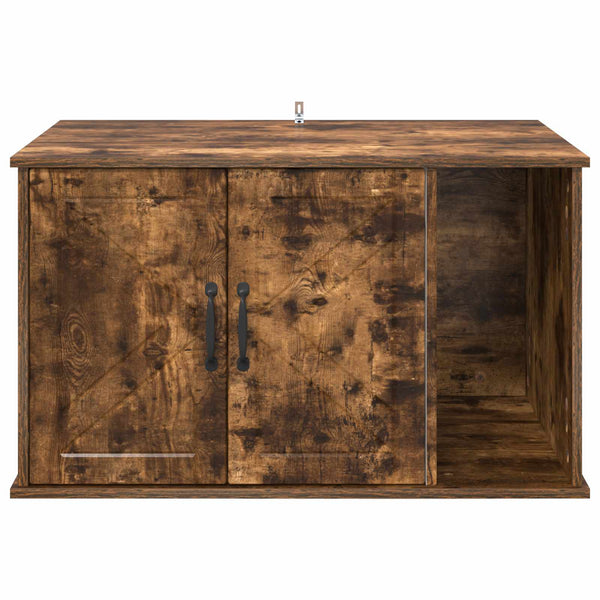 Katzenhaus Geräucherte Eiche 85cm