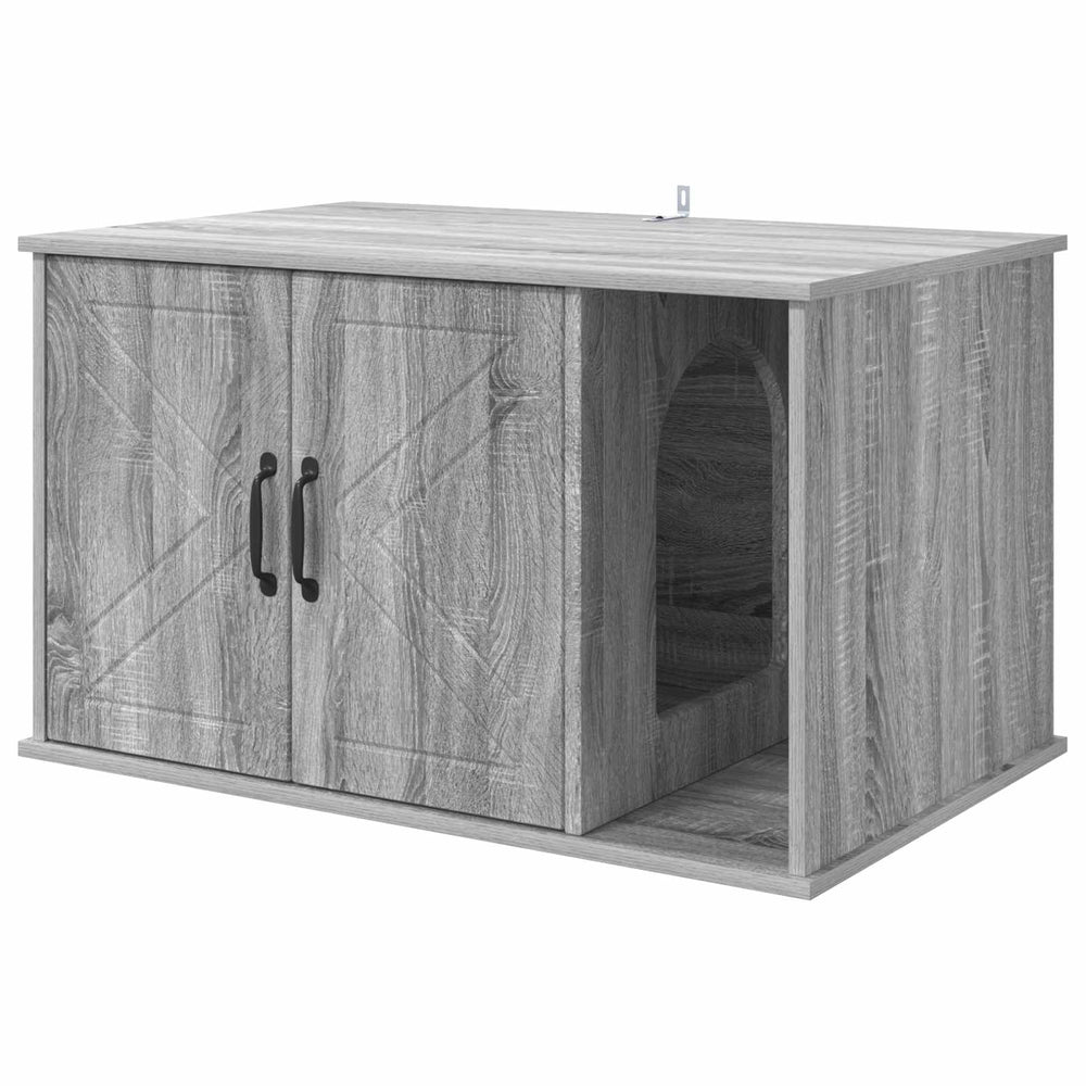 Graues Katzenhaus Sonoma, 85 cm