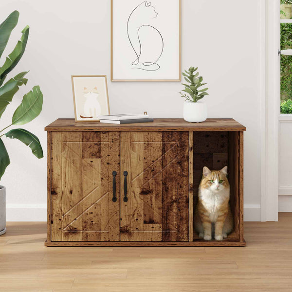Katzenhaus Altholz 85x55x50cm