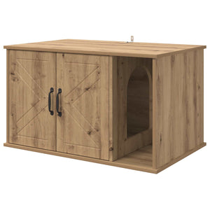 Katzenhaus Eiche Holzwerkstoff 85x55x50cm